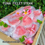 TUNA fillet steak boneless fish frozen +/- 3/4" 2cm (price/pack 500gr 3pcs)